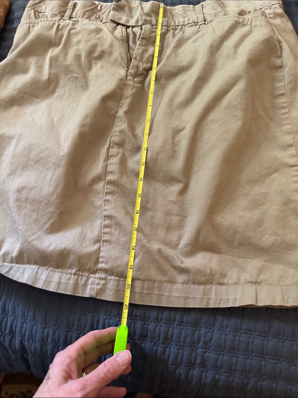 Lee Riders Light Khaki Skirt - Picture 2 of 4